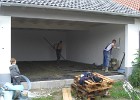 9. Juni - Estrich für die Garage